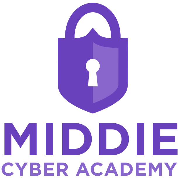 Cyber Security logo with lock